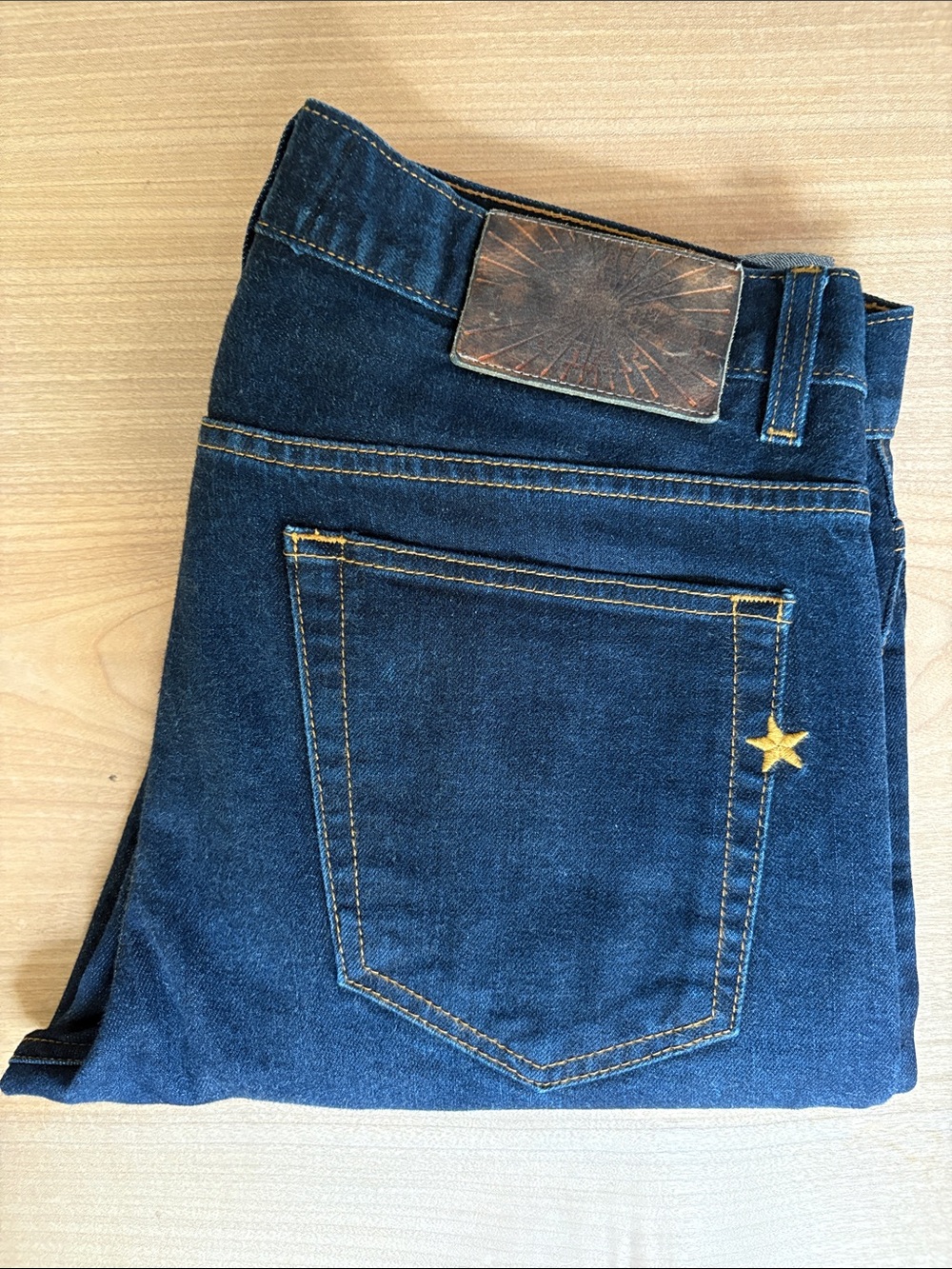 Brave Star Selvage Straight Fit Raw Denim Jeans - Size 32x30